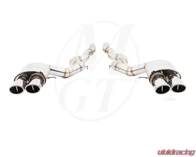 Meisterschaft Titanium Super Light GT Racing Axle Back Muffler System 4x120x80mm Tips BMW F06 M6 Gran Coupe 14-19 - BM2712418