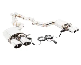 Meisterschaft Titanium GTC Axle Back Muffler System 4x120x80mm Tips BMW F06 M6 Gran Coupe 14-19
