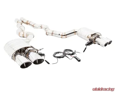 Meisterschaft Titanium GTC Axle Back Muffler System 4x120x80mm Tips BMW F06 M6 Gran Coupe 14-19 - BM2712618