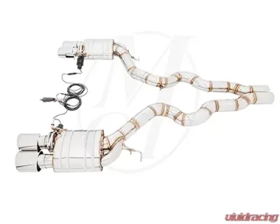 Meisterschaft Titanium GTC Axle Back Muffler System 4x120x80mm Tips BMW F06 M6 Gran Coupe 14-19 - BM2712618