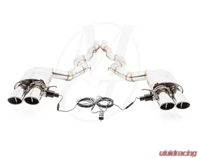 Meisterschaft Titanium GTC Axle Back Muffler System 4x120x80mm Tips BMW F06 M6 Gran Coupe 14-19 - BM2712618
