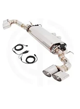 Meisterschaft Stainless GTC Ultimate Axle Back Muffler System 4x102mm Tips BMW X5 5.0i N63 F15 14-15                                     - BM3021606 - Image 3