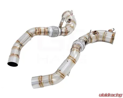 Meisterschaft Stainless Steel Race Downpipes BMW X5M F85 S63 2015-2016 RACE USE ONLY - BM3033001