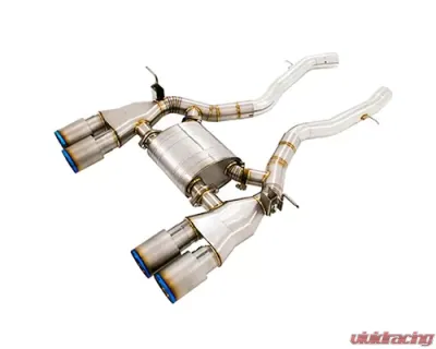 Meisterschaft Titanium GT Racing Axle Back Muffler System 4x102mm Tips BMW F82 M4 15-20 - BM3212206