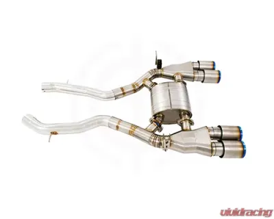 Meisterschaft Titanium GT Racing Axle Back Muffler System 4x102mm Tips BMW F82 M4 15-20 - BM3212206