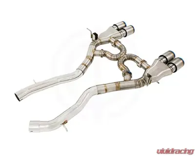 Meisterschaft Titanium GT2 Axle Back Muffler System 4x102mm Tips BMW F82 M4 15-20 - BM3212306