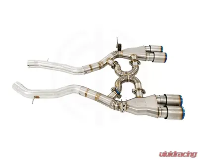 Meisterschaft Titanium GT2 Axle Back Muffler System 4x102mm Tips BMW F82 M4 15-20 - BM3212306