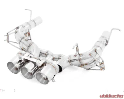 Meisterschaft Stainless Steel Super GT Racing Ultimate Version Exhaust with with 3x102mm Round Split Tips Ferrari 458 Italia 10-15 - FE0311235