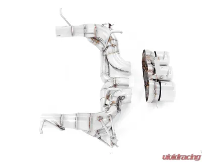 Meisterschaft Stainless Steel Super GT Racing Ultimate Version Exhaust with with 3x102mm Round Split Tips Ferrari 458 Italia 10-15 - FE0311235