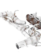 Meisterschaft Stainless Steel Super GT Racing Ultimate Version Exhaust with with 3x102mm Round Split Tips Ferrari 458 Italia 10-15                                     - FE0311235 - Image 4
