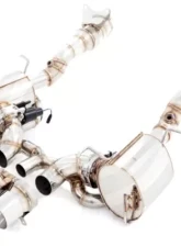 Meisterschaft Stainless Steel GTC EV Control Exhaust System with 3x102mm Round Split Tips Ferrari 458 Italia 10-15                                     - FE0311635 - Image 3