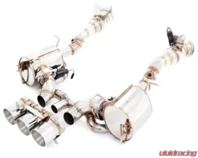 Meisterschaft Stainless Steel GTC EV Control Exhaust System with 3x102mm Round Split Tips Ferrari 458 Italia 10-15 - FE0311635