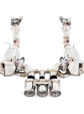 Meisterschaft Stainless Steel GTC EV Control Exhaust System with 3x102mm Round Split Tips Ferrari 458 Italia 10-15                                     - FE0311635 - Image 2