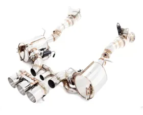 Meisterschaft Titanium GTC EV Control Exhaust System with 3x102mm Round Split Tips Ferrari 458 Italia 10-15