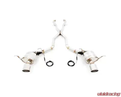 Meisterschaft Titanium GTC Roar Super Racing Series Exhaust System with 2x130mm Round Split Tips Jeep Grand Cherokee SRT8 6.4L HEMI V8 11-18 - JE0112934
