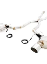 Meisterschaft Titanium GTC Roar Super Racing Series Exhaust System with 2x130mm Round Split Tips Jeep Grand Cherokee SRT8 6.4L HEMI V8 11-18                                     - JE0112934 - Image 2