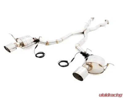Meisterschaft Titanium GTC Roar Super Racing Series Exhaust System with 2x130mm Round Split Tips Jeep Grand Cherokee SRT8 6.4L HEMI V8 11-18 - JE0112934