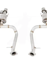 Meisterschaft Titanium GTS Ultimate Sport Performance Exhaust System 4x102 Round Split Tips Lexus RC-F V8 15-16                                     - LE0522506 - Image 4