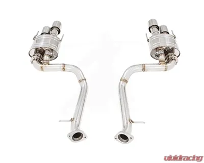 Meisterschaft Titanium GTS Ultimate Sport Performance Exhaust System 4x102 Round Split Tips Lexus RC-F V8 15-16 - LE0522506