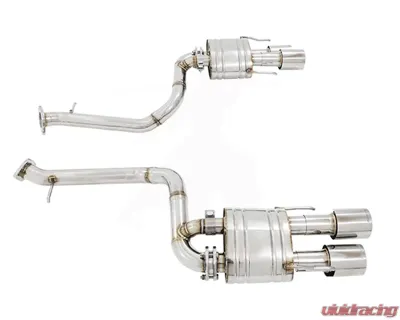 Meisterschaft Titanium GTS Ultimate Sport Performance Exhaust System 4x102 Round Split Tips Lexus RC-F V8 15-16 - LE0522506