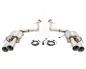 Meisterschaft Titanium GTC EV Control Exhaust System 4x102 Round Split Tips Lexus RC-F V8 15-16