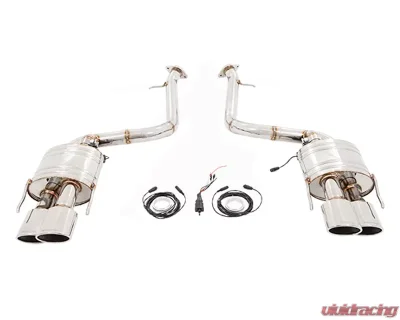 Meisterschaft Titanium GTC EV Controled Exhaust System with 4x120x80mm Oval Split Tips Lexus RC-F V8 15-16 - LE0522618