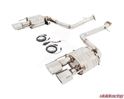 Meisterschaft Titanium GTC EV Controled Exhaust System with 4x120x80mm Oval Split Tips Lexus RC-F V8 15-16 - LE0522618