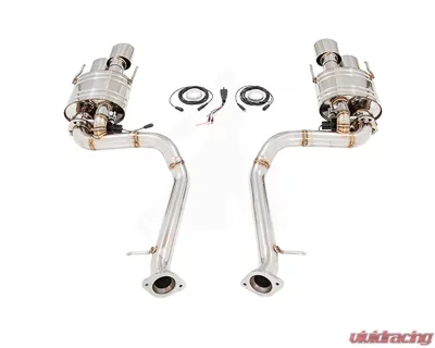 Meisterschaft Titanium GTC EV Controled Exhaust System with 4x120x80mm Oval Split Tips Lexus RC-F V8 15-16 - LE0522618