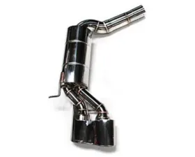 Meisterschaft Stainless Steel HP Touring Exhaust System with 2x120x80mm Oval Split Tips Mercedes Benz C32K AMG W203 Sedan 01-07