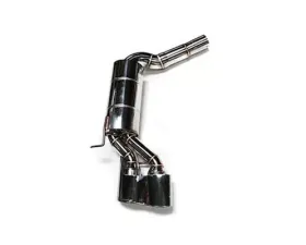 Meisterschaft Stainless Steel GT Racing Exhaust System with 2x120x80mm Oval Split Tips Mercedes Benz C32K AMG W203 Sedan 01-07