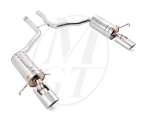 Meisterschaft Stainless GT Racing Exhaust 2x120x80mm Tips Mercedes-Benz C300 | C350 V6 Coupe 12-15 - ME0241231