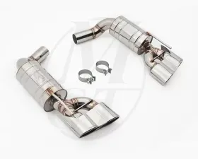 Meisterschaft Stainless GT Racing Exhaust 4x120x80mm Tips Mercedes-Benz SL55 AMG 5.5L V8 03-08
