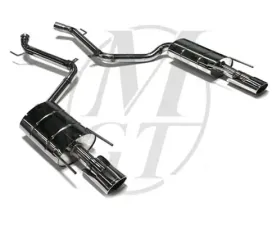 Meisterschaft Stainless GT Racing Exhaust 2x120x80mm Tips Mercedes-Benz S550 V8 Sedan 06-13