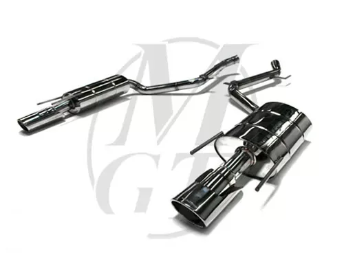 Meisterschaft Stainless GT Racing Exhaust 2x120x80mm Tips Mercedes-Benz CL600 V12 Bi-Turbo 07-10 - ME1021231