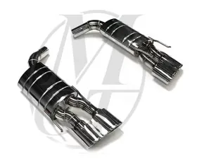 Meisterschaft Stainless GT Racing Exhaust 4x120x80mm Tips Mercedes-Benz CL600 V12 Bi-Turbo 07+