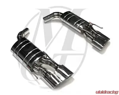 Meisterschaft Stainless GT Racing Exhaust 4x120x80mm Tips Mercedes-Benz CL600 V12 Bi-Turbo 07+ - ME1021217