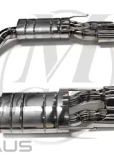 Meisterschaft Stainless GT Racing Exhaust 4x120x80mm Tips Mercedes-Benz CL600 V12 Bi-Turbo 07+                                     - ME1021217 - Image 2
