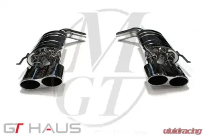 Meisterschaft Stainless GT Racing Exhaust 4x120x80mm Tips Mercedes-Benz CL600 V12 Bi-Turbo 07+ - ME1021217