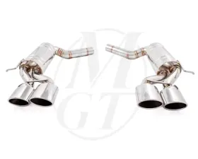 Meisterschaft Stainless GT Racing Exhaust 4x120x80mm Connected Oval Tips Mercedes-Benz CLS55 AMG 5.5L 05-06