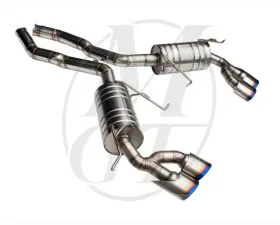 Meisterschaft Titanium GT Racing Exhaust 4x120x80mm Tips Mercedes-Benz ML63 AMG 6.3L 07-11