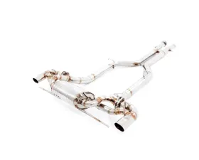 Meisterschaft Titanium GT2 Racing Full Catback System Utilizing OE Tips Includes SR Pipes Mercedes Benz SL400 R231 V6 Turbo 13-15