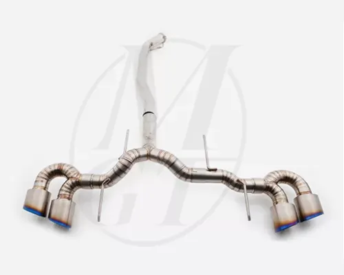 Meisterschaft Titanium GT Racing Exhaust w/OEM Style 4x130mm Tips Nissan GT-R R35 2009-2021 - NI0122109