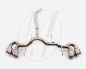 Meisterschaft Titanium GT Racing Exhaust w/OEM Style 4x120mm Tips Nissan GT-R R35 2009-2021