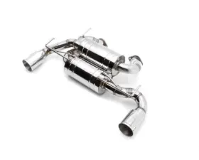 Meisterschaft Titanium GTS Ultimate Sport Performance Dual Side Exhaust System with 2x120x80mm Oval Split Tips Infiniti Q50 3.7L V6 14-15