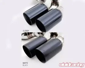 Meisterschaft Matte | Gloss Black Round 2x83mm Exhaust Tips