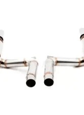 Meisterschaft Titanium GTS Ultimate Sport Performance Exhaust System with 2x102x90mm Round Split Tips Porsche Panamera S | 4S | GTS | Turbo | Turbo S V8 Executive Model LWB 10-15                                     - PO0842507 - Image 2