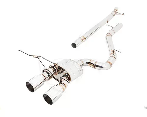 Meisterschaft Titanium GT2 Racing Catback System w/2x102mm Round Split Tips Volkswagen Golf VI R 2.0T 10-14 - VW0222303