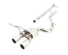 Meisterschaft Titanium GT2 Racing Catback System w/2x102mm Round Split Tips Volkswagen Golf VI R 2.0T 10-14
