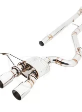 Meisterschaft Titanium GT2 Racing Catback System w/2x102mm Round Split Tips Volkswagen Golf VI R 2.0T 10-14                                     - VW0222303 - Image 3