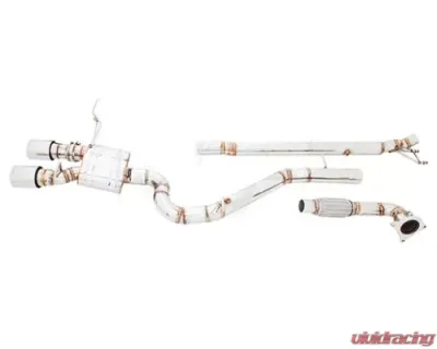 Meisterschaft Titanium GT2 Racing Catback System w/3x90mm Round Split Tips Volkswagen Golf VI R 2.0T 10-14 - VW0222333